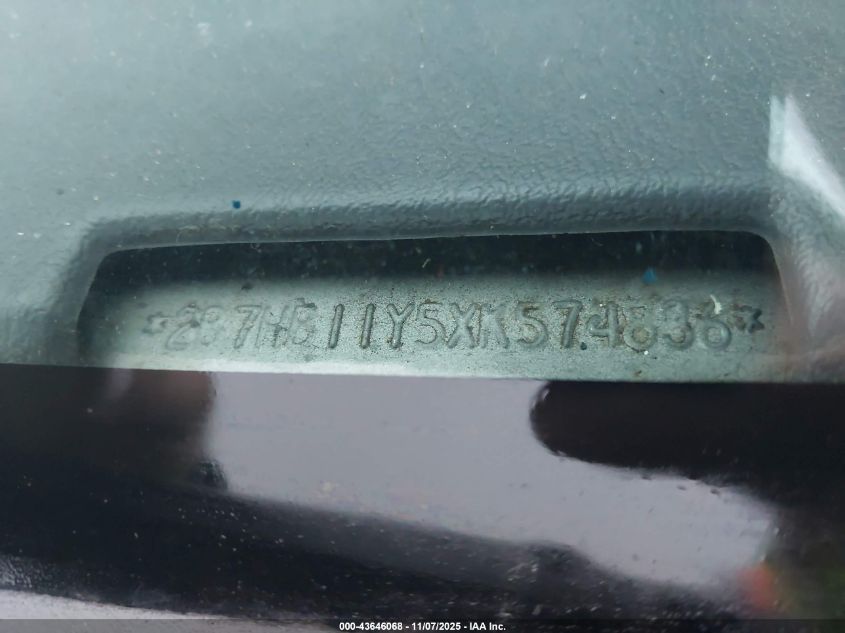 1999 Dodge Ram Van 1500 Commercial/Conversion VIN: 2B7HB11Y5XK574836 Lot: 43646068