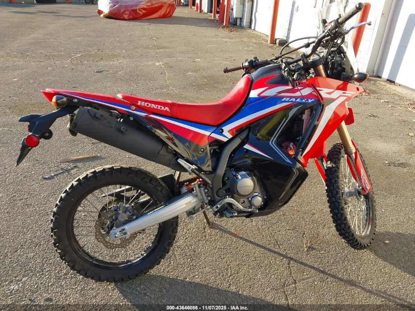 2024 Honda Crf300 Lr VIN: MLHND1606R5300727 Lot: 43646086