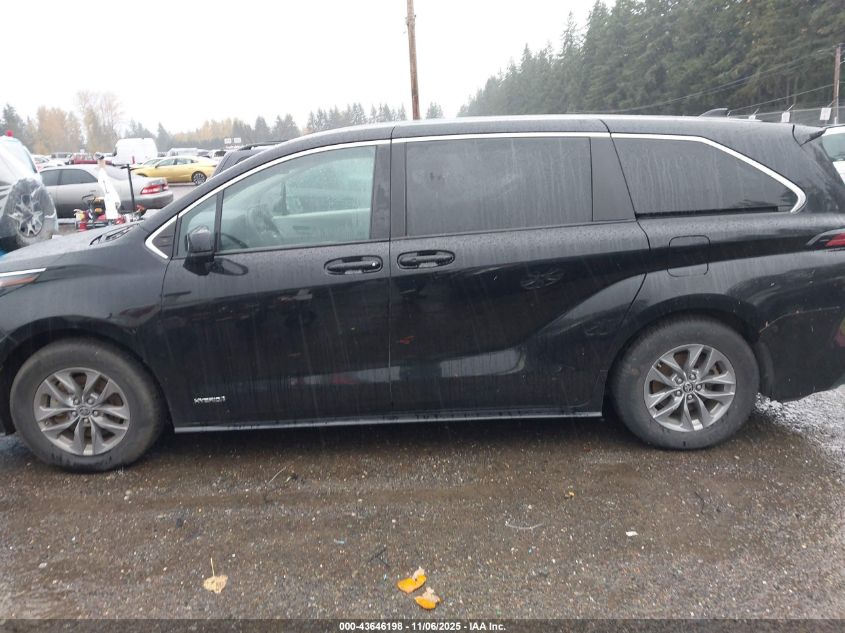 2021 Toyota Sienna Le VIN: 5TDKSKFC5MS021333 Lot: 43646198