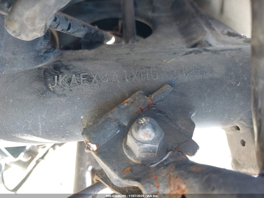 2017 Kawasaki Ex300 A VIN: JKAEX8A1XHDA31264 Lot: 43646289