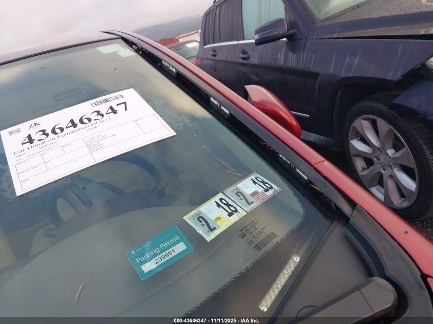 2007 Honda Civic Lx VIN: 1HGFA16587L039672 Lot: 43646347