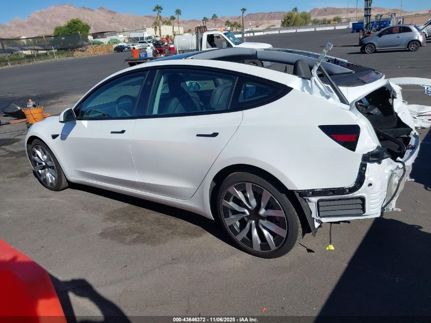 2025 Tesla Model 3 Long Range All-Wheel Drive VIN: 5YJ3E1EB6SF938863 Lot: 43646372