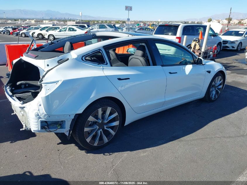 2025 Tesla Model 3 Long Range All-Wheel Drive VIN: 5YJ3E1EB6SF938863 Lot: 43646372