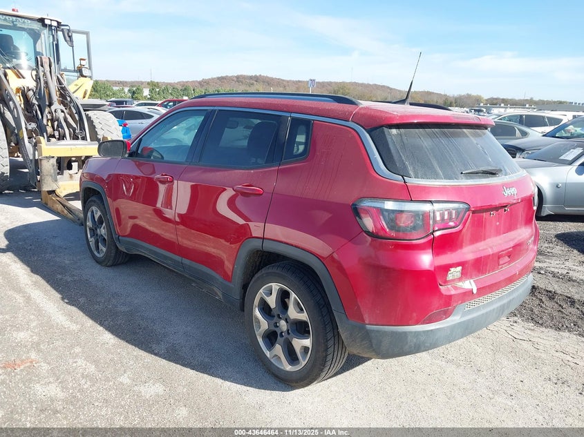 Vin: 3c4njccb0kt662538, lot: 44141663, jeep compass limited fwd 20193