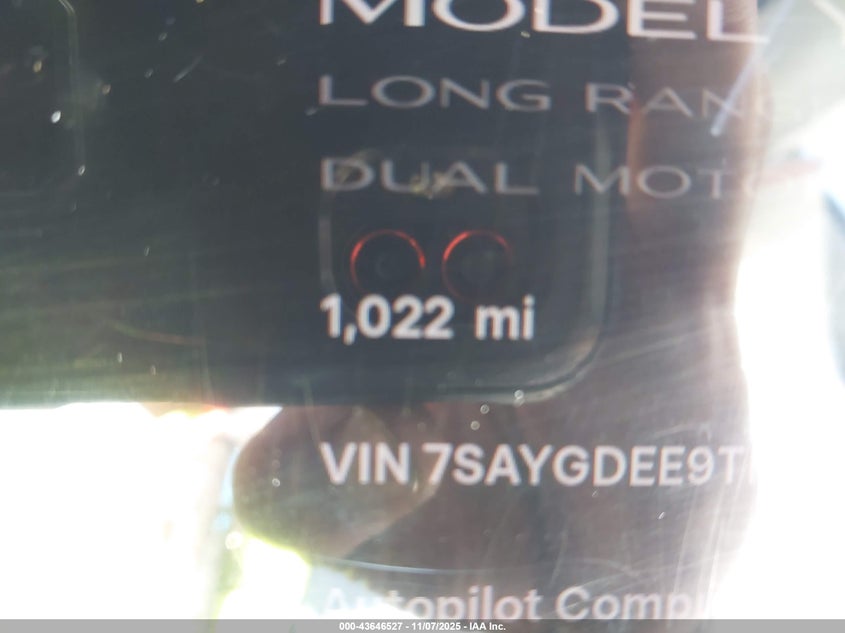 2026 Tesla Model Y Long Range Dual Motor All-Wheel Drive/Long Range Launch Series VIN: 7SAYGDEE9TF455061 Lot: 43646527