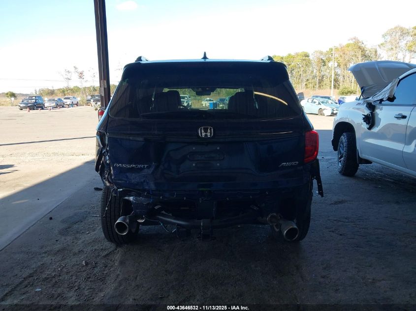 2025 Honda Passport Awd Ex-L VIN: 5FNYF8H53SB019663 Lot: 43646532