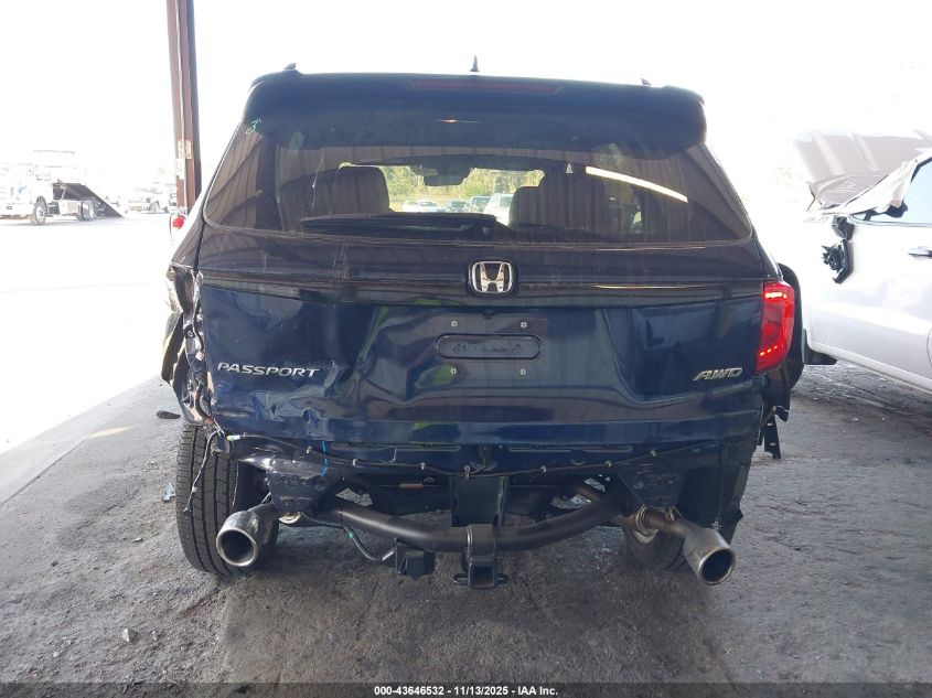 2025 Honda Passport Awd Ex-L VIN: 5FNYF8H53SB019663 Lot: 43646532