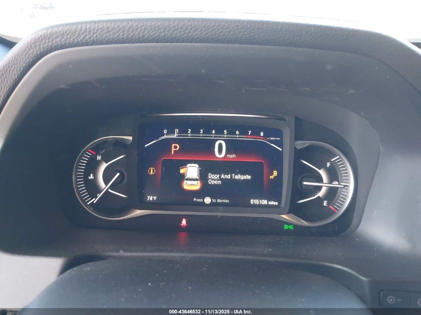 2025 Honda Passport Awd Ex-L VIN: 5FNYF8H53SB019663 Lot: 43646532