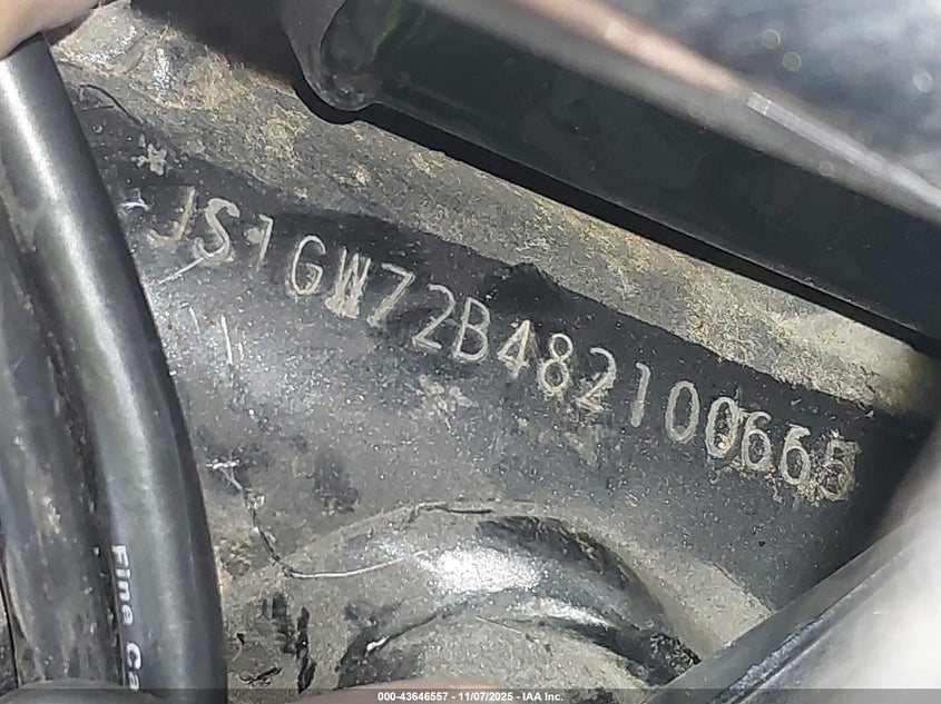 2008 Suzuki Gsf1250 Sa VIN: JS1GW72B482100665 Lot: 43646557