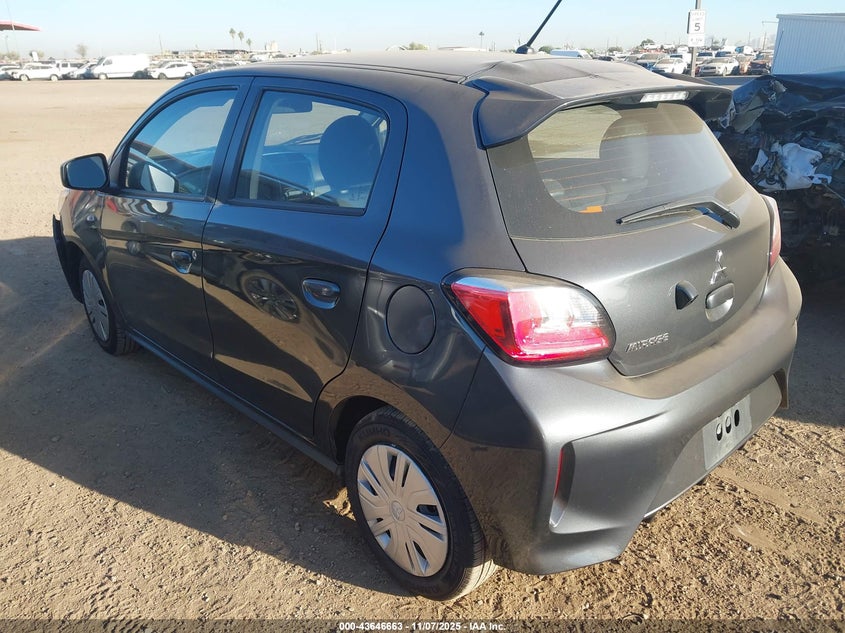 Vin: ml32auhj6rh026467, lot: 44141862, mitsubishi mirage es/le 20243