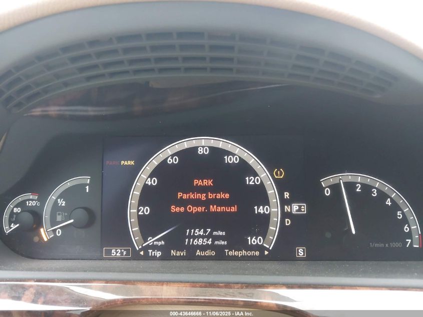 2007 Mercedes-Benz S 550 VIN: WDDNG71X67A092053 Lot: 43646666