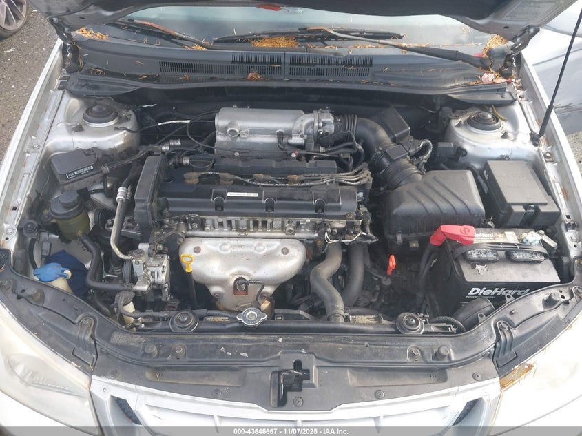 2006 Kia Spectra Ex/Lx/Sx VIN: KNAFE121365245651 Lot: 43646667