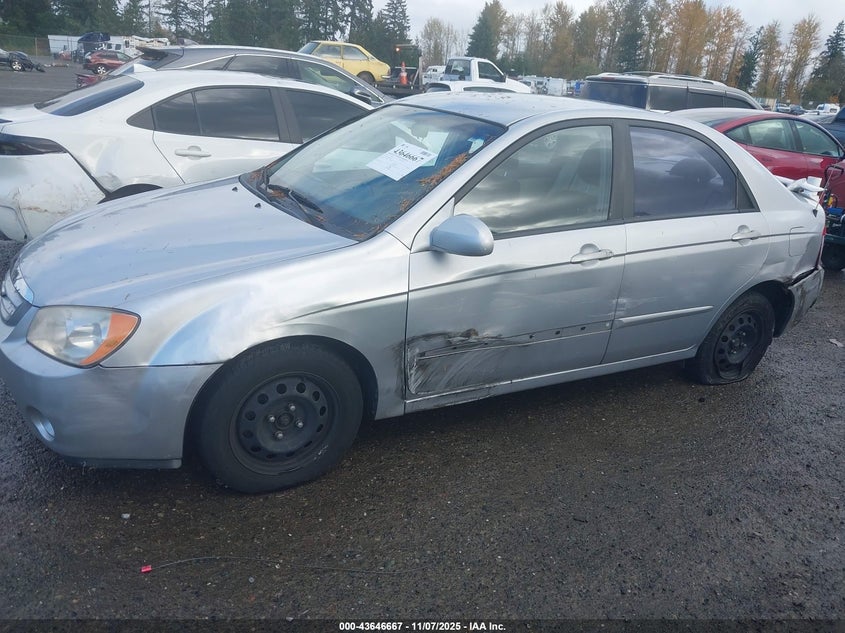 2006 Kia Spectra Ex/Lx/Sx VIN: KNAFE121365245651 Lot: 43646667