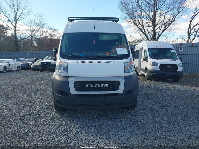 2021 Ram Promaster 2500 High Roof 159 Wb VIN: 3C6LRVDG9ME509113 Lot: 43646768