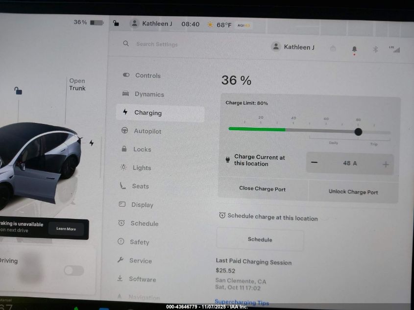 2026 Tesla Model Y Long Range Dual Motor All-Wheel Drive/Long Range Launch Series VIN: 7SAYGDEE5TF330610 Lot: 43646779