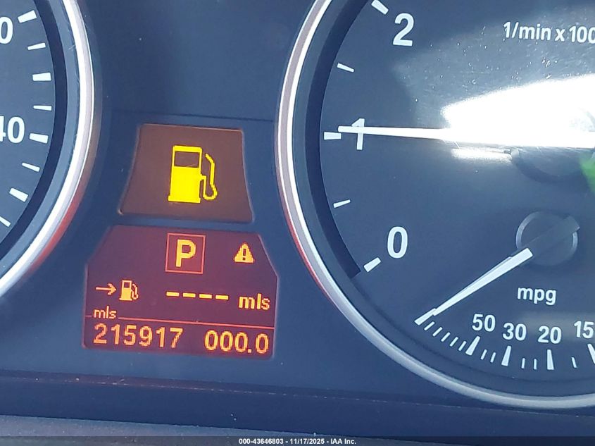 2008 BMW X5 4.8I VIN: 5UXFE835X8L166911 Lot: 43646803