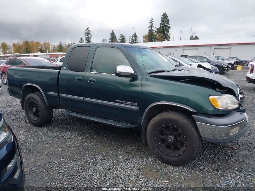 2000 Toyota Tundra Sr5 V8 VIN: 5TBBT4415YS118704 Lot: 43646859