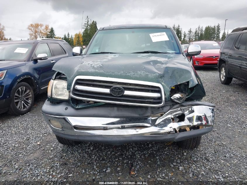 2000 Toyota Tundra Sr5 V8 VIN: 5TBBT4415YS118704 Lot: 43646859