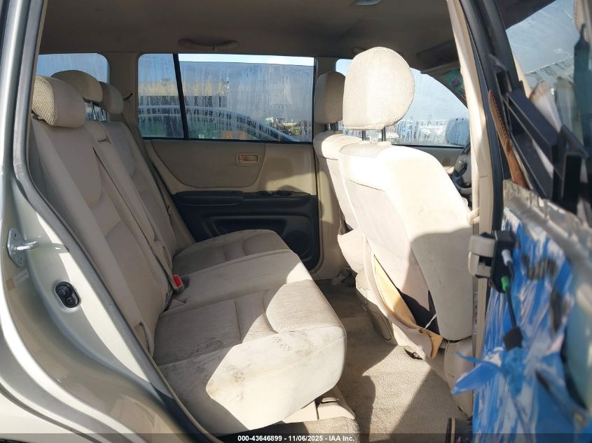 2003 Toyota Highlander V6 VIN: JTEGF21AX30087325 Lot: 43646899