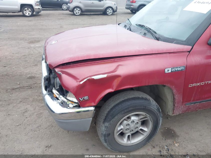 1999 Dodge Dakota Slt/Sport VIN: 1B7GL22X6XS284776 Lot: 43646944