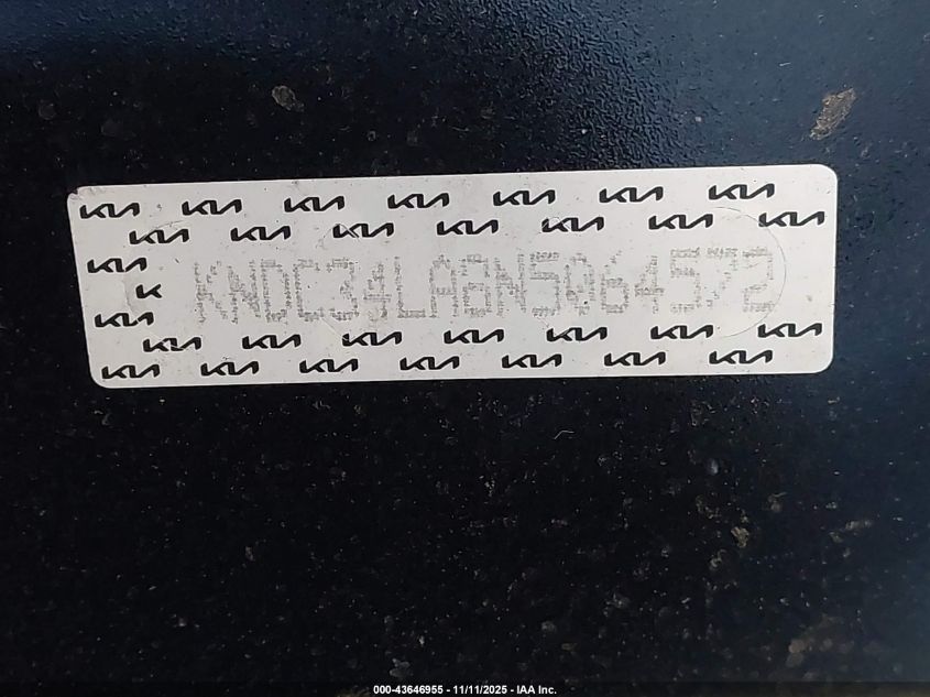 2022 Kia Ev6 Wind VIN: KNDC34LA8N5064572 Lot: 43646955