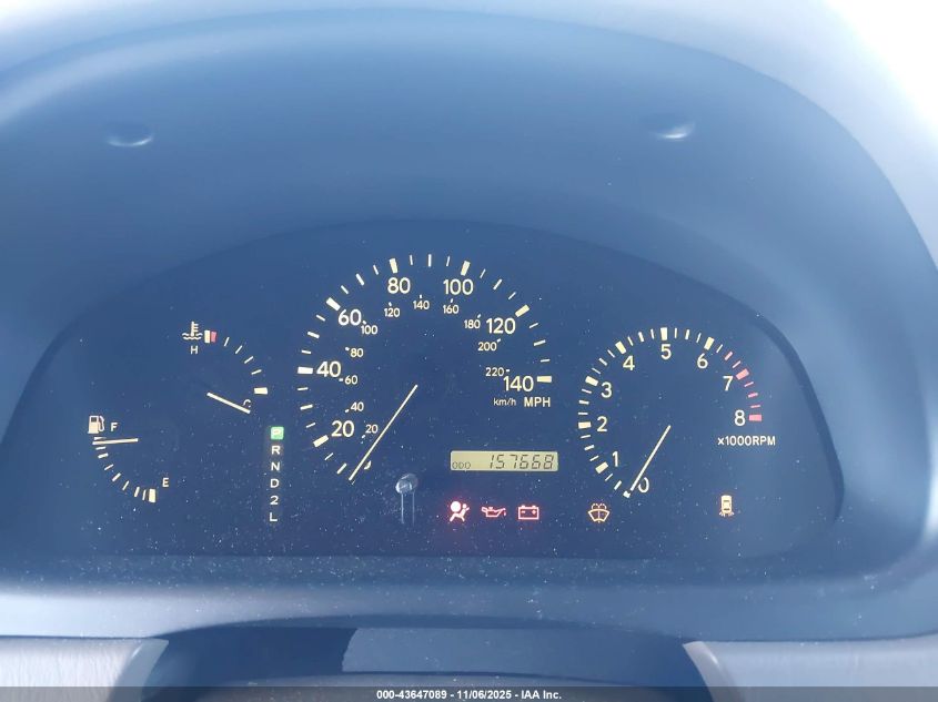 2000 Lexus Rx 300 VIN: JT6GF10U0Y0080649 Lot: 43647089