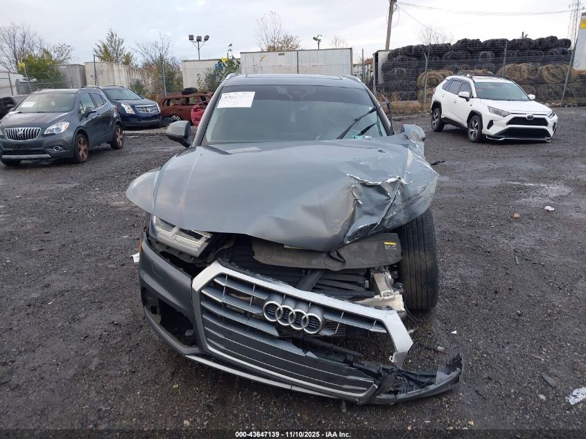 2019 Audi Q5 45 Premium VIN: WA1BNAFY1K2075370 Lot: 43647139