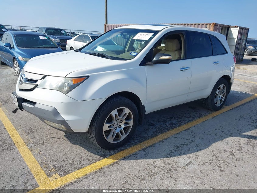 2HNYD28238H502060 2008 ACURA MDX photo no. 2