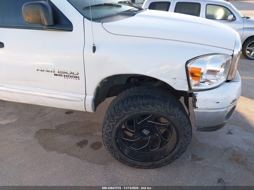 2006 Dodge Ram 1500 Slt VIN: 1D7HA18N76S597415 Lot: 43647278