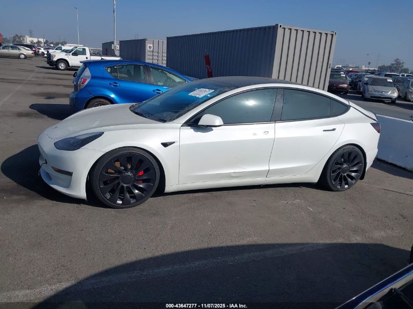 2023 Tesla Model 3 Performance Dual Motor All-Wheel Drive VIN: 5YJ3E1EC5PF480684 Lot: 43647277