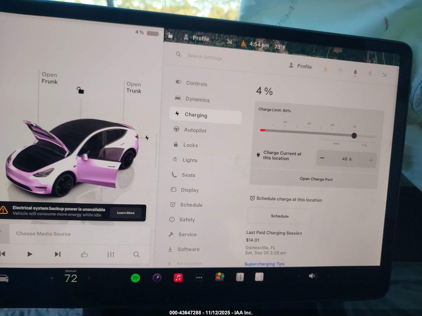 2022 Tesla Model Y Performance Dual Motor All-Wheel Drive VIN: 7SAYGDEF0NF414457 Lot: 43647288