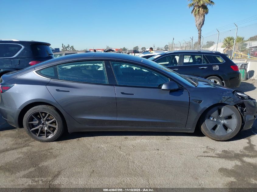2023 Tesla Model 3 Rear-Wheel Drive VIN: 5YJ3E1EAXPF679230 Lot: 43647295