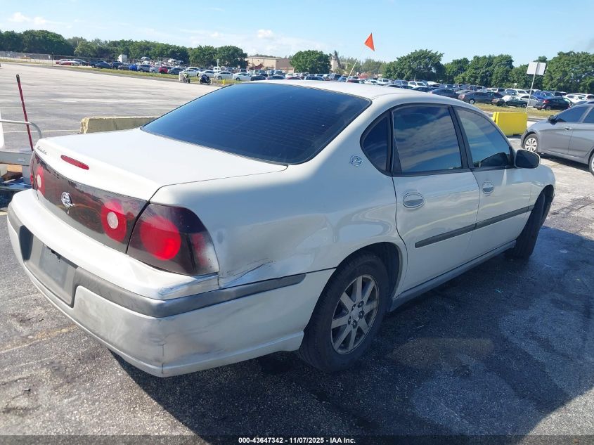 2004 Chevrolet Impala VIN: 2G1WF52EX49383822 Lot: 43647342