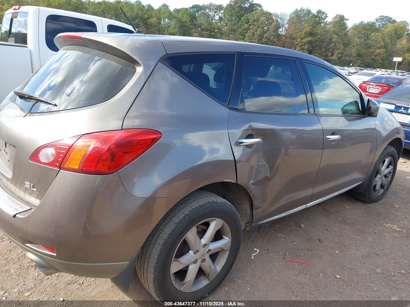 2009 Nissan Murano Sl VIN: JN8AZ18U99W011049 Lot: 43647377