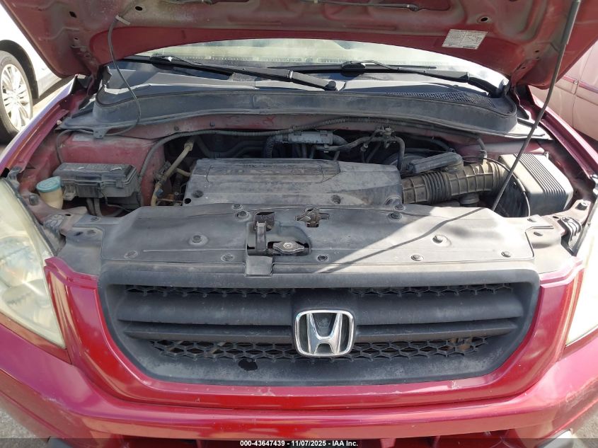 2004 Honda Pilot Ex-L VIN: 2HKYF18684H593681 Lot: 43647439