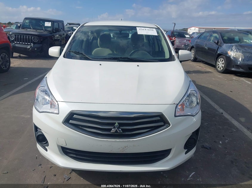 2019 Mitsubishi Mirage G4 Es VIN: ML32F3FJ7KHF01857 Lot: 43647626