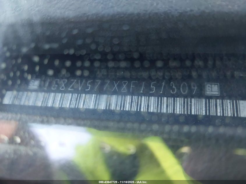 2008 Saturn Aura Xr VIN: 1G8ZV577X8F151309 Lot: 43647729