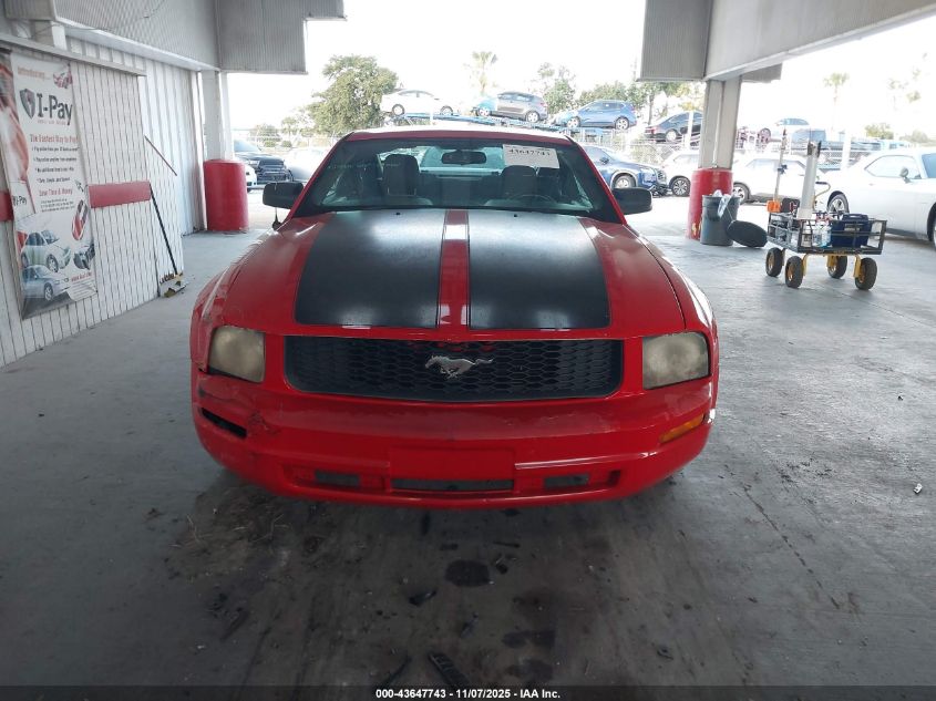 2006 Ford Mustang V6 VIN: 1ZVFT80NX65141923 Lot: 43647743
