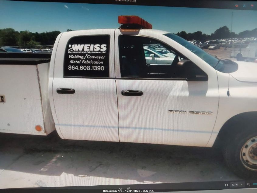 2005 Dodge Ram 2500 St VIN: 3D7KR28D55G856971 Lot: 43647773