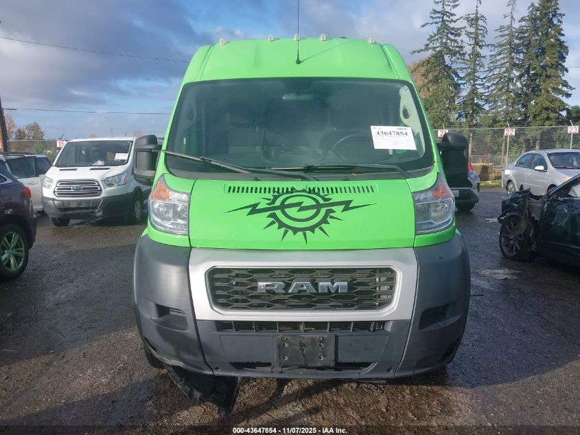 2019 Ram Promaster 3500 Cargo Van High Roof 159 Wb Ext VIN: 3C6URVJG6KE512511 Lot: 43647854