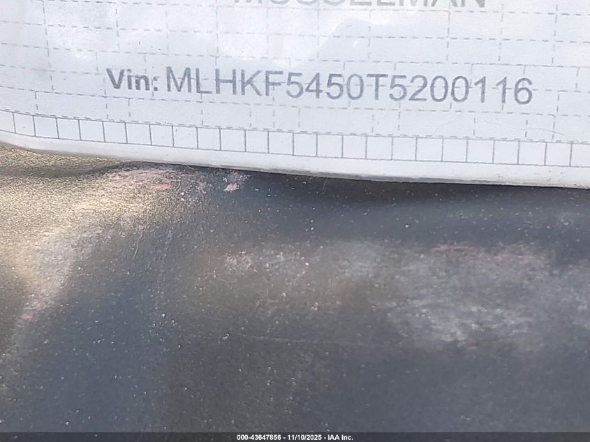 2026 Honda Adv160 A VIN: MLHKF5450T5200116 Lot: 43647856