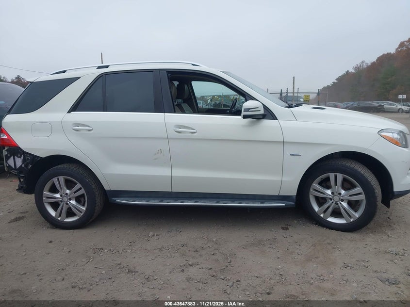 2012 Mercedes-Benz Ml 350 Bluetec 4Matic VIN: 4JGDA2EB7CA052711 Lot: 43647883