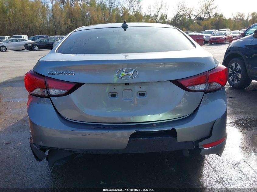 2016 Hyundai Elantra Se VIN: KMHDH4AE3GU532627 Lot: 43647944