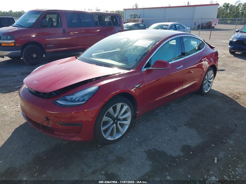 5YJ3E1EA4KF445240 2019 TESLA MODEL 3 photo no. 2