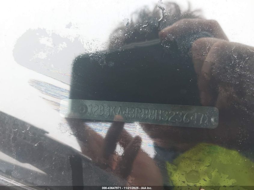 2008 Dodge Charger VIN: 2B3KA43R88H323647 Lot: 43647971