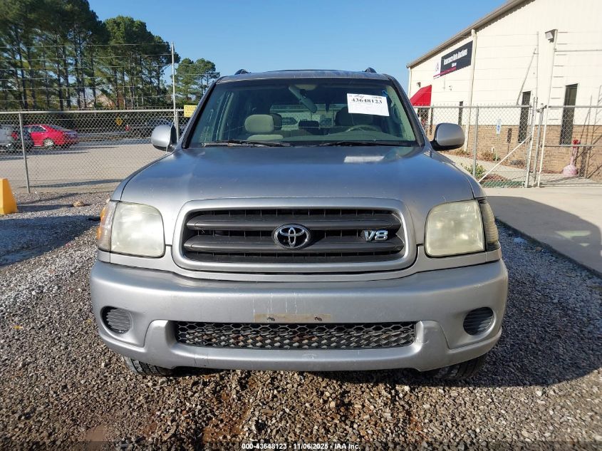 2001 Toyota Sequoia Sr5 V8 VIN: 5TDZT34A61S035241 Lot: 43648123