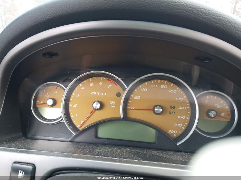 2005 Pontiac Gto VIN: 6G2VX12U95L386521 Lot: 43648263