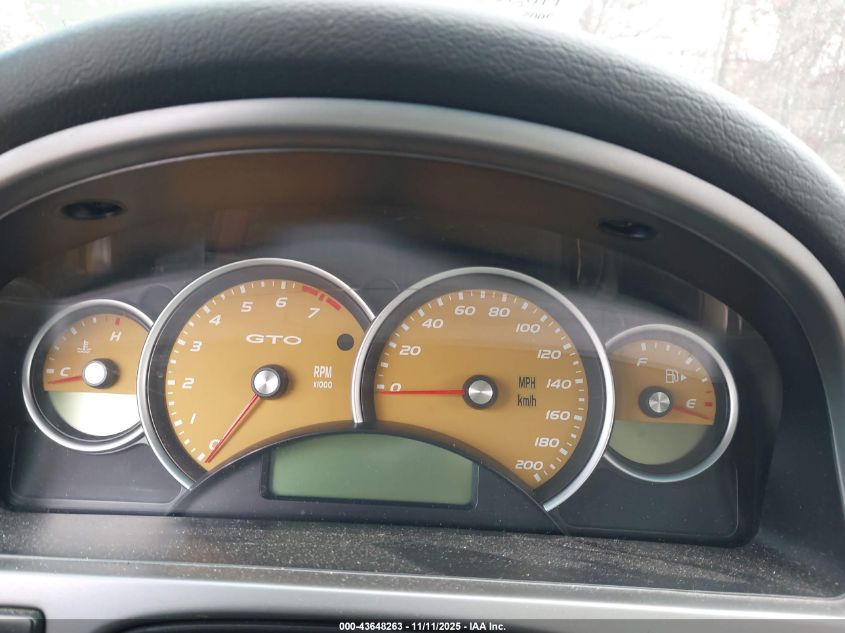 2005 Pontiac Gto VIN: 6G2VX12U95L386521 Lot: 43648263