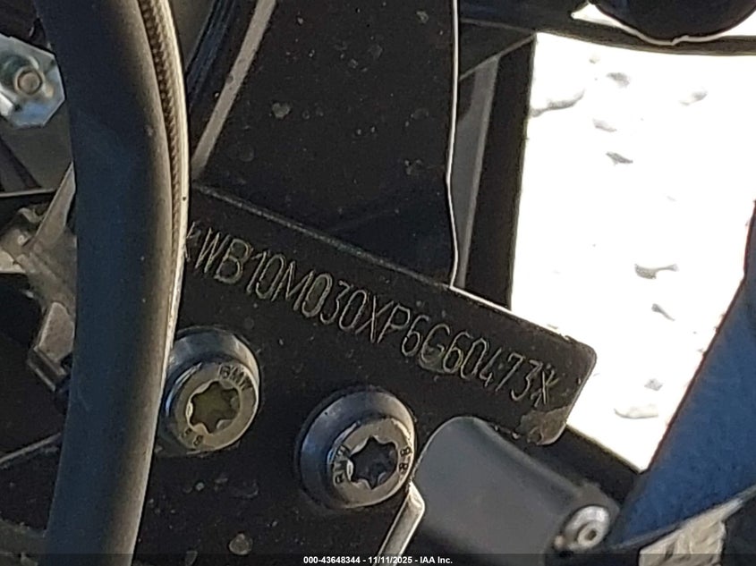 2023 BMW R 1250 Gs VIN: WB10M030XP6G60473 Lot: 43648344