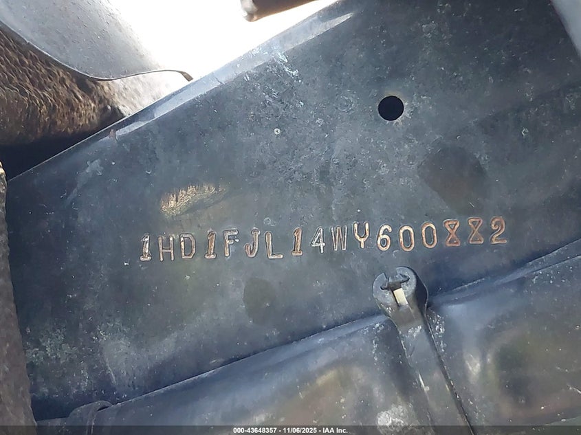 1998 Harley-Davidson Flhp VIN: 1HD1FJL14WY600882 Lot: 43648357